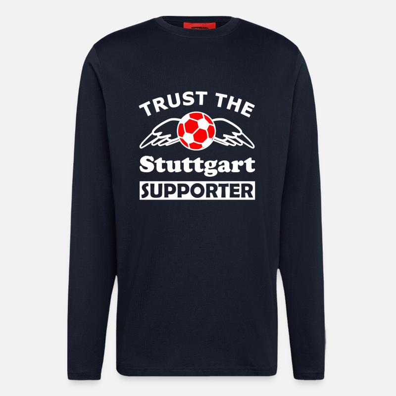 Stuttgart Supporter Wingball - Longsleeve - made by SPREAD  - DARK NAVY