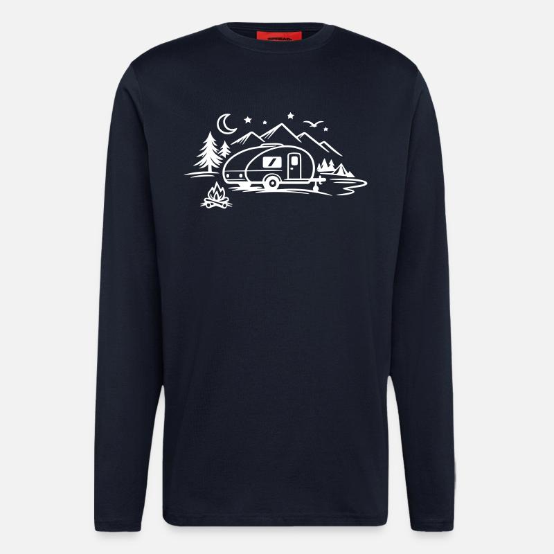 Camping Camper - Longsleeve - made by SPREAD - DARK NAVY