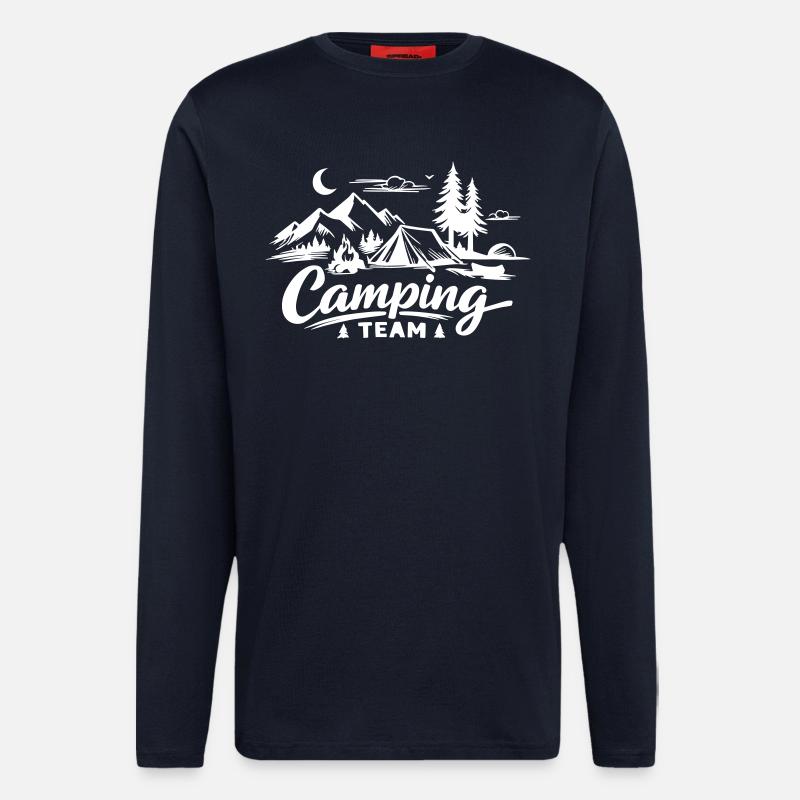 Camping Team - Langarmshirt - made by SPREAD - DARK NAVY