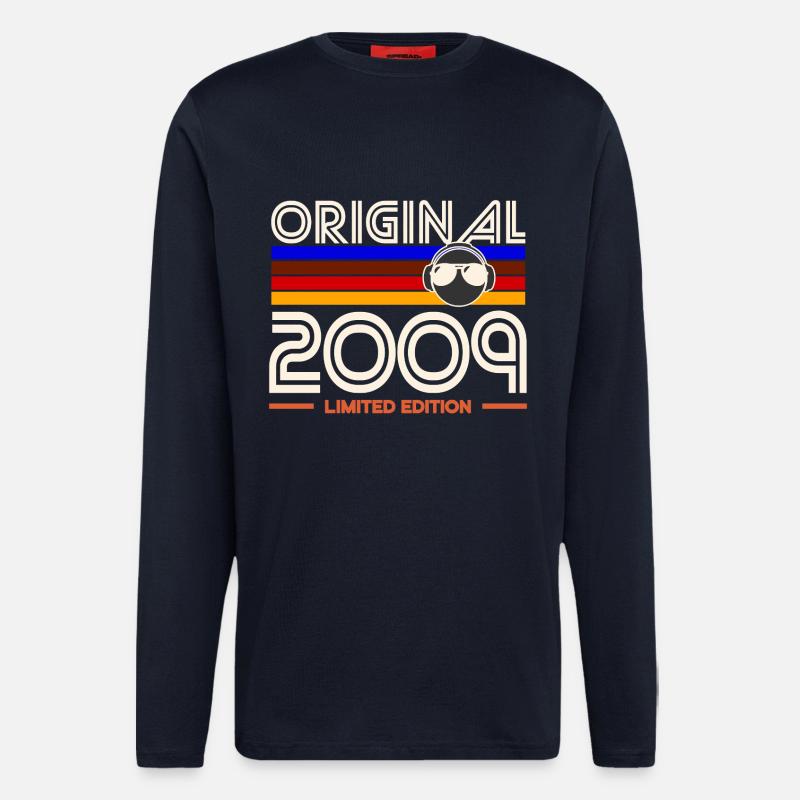 Original 2009 Édition Limitée - Manches longues bio décontracté fabriqué en UE - DARK NAVY