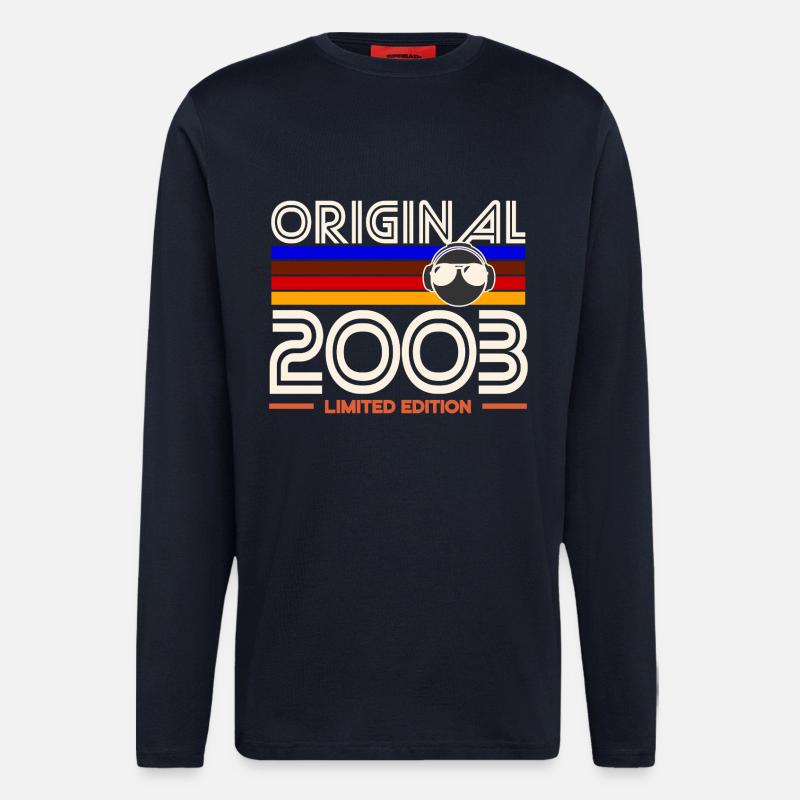Original 2003 Edition Limitée - Manches longues bio décontracté fabriqué en UE - DARK NAVY