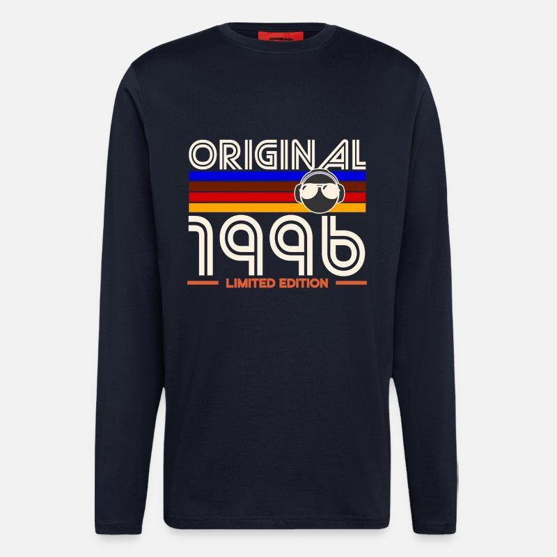 Original 1996 Edition limitée - Manches longues bio décontracté fabriqué en UE - DARK NAVY