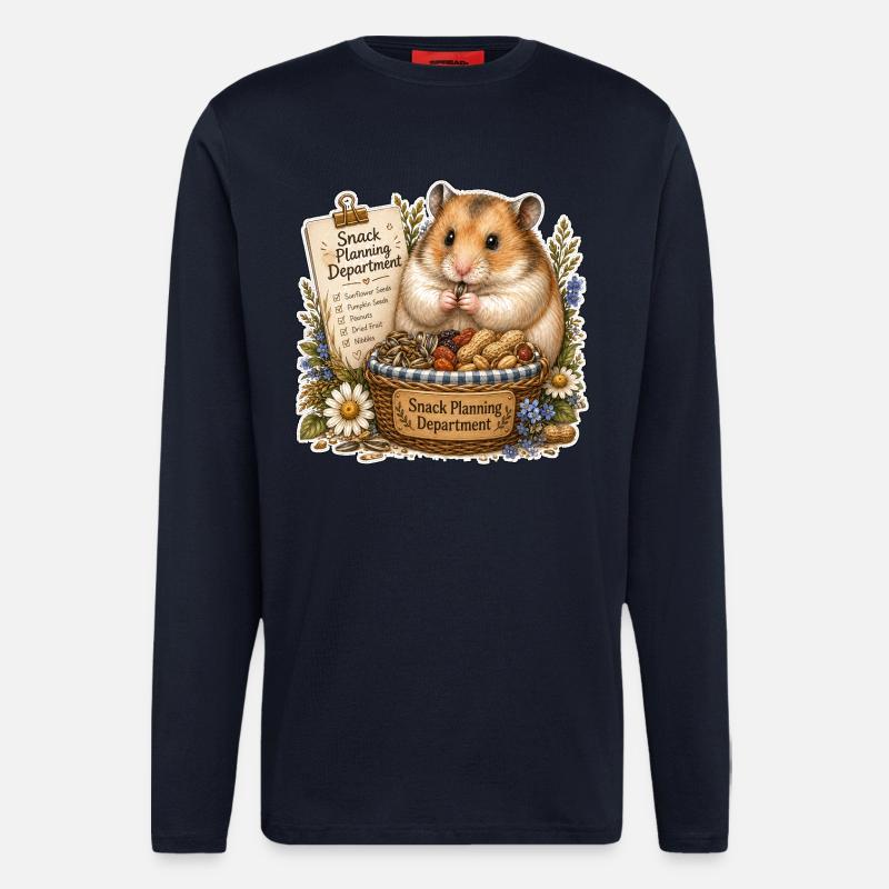 Snack Planning Department Snacks - Longsleeve - made by SPREAD  - DARK NAVY