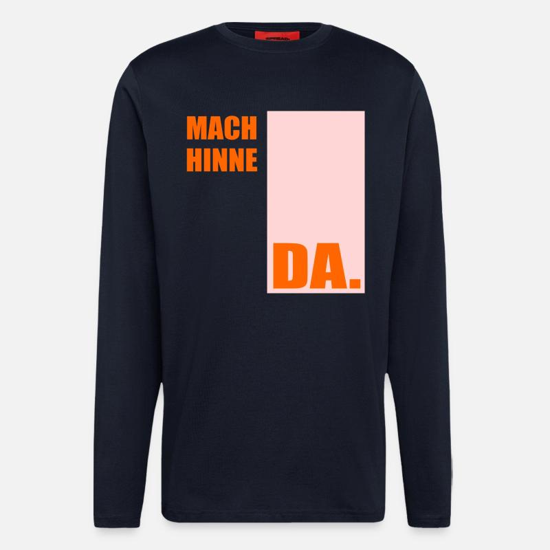 Berlinerisch Zeit Berlin - Langarmshirt - made by SPREAD - DARK NAVY