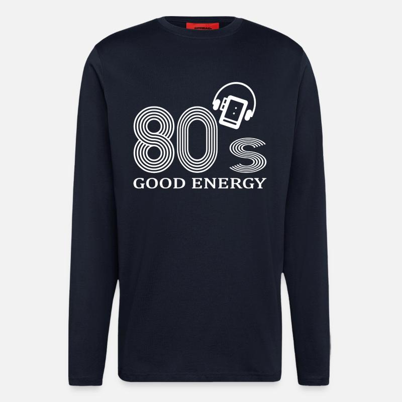 80er Jahre - Langarmshirt - made by SPREAD  - DARK NAVY