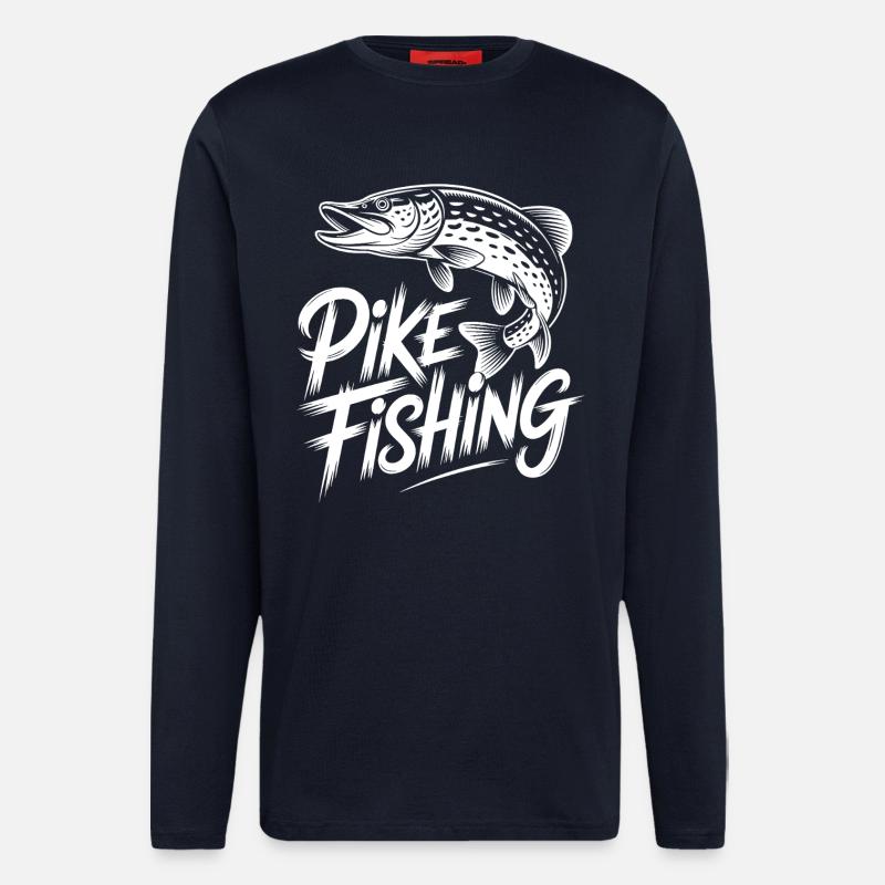 jumping pike - Longsleeve - made by SPREAD - DARK NAVY