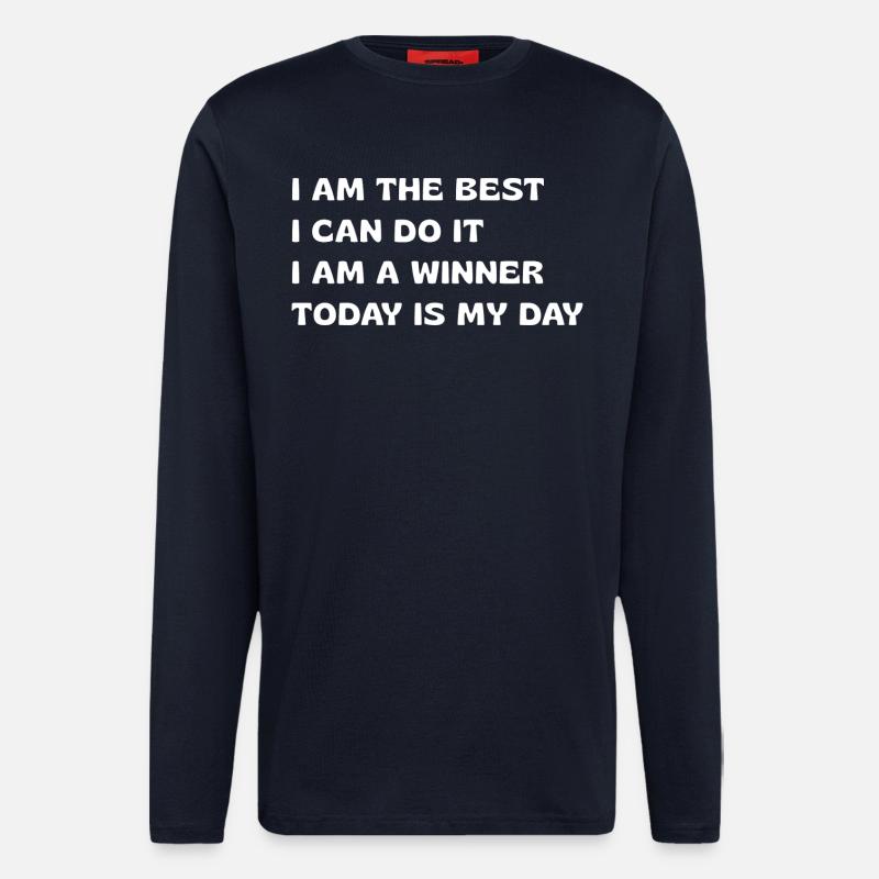 Powerful Affirmations - Longsleeve - made by SPREAD  - DARK NAVY
