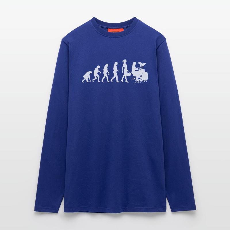 Evolution Schlagzeugerin Percussion Drummer Lady Longsleeve - made by SPREAD 