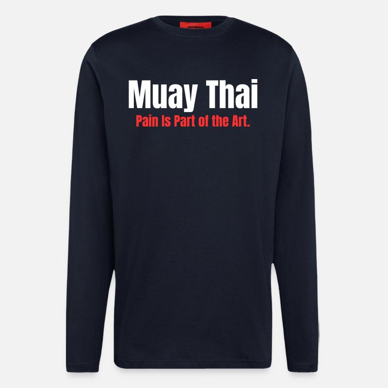 Eight Limbs. One Mind. | Muay Thai - Longsleeve - made by SPREAD  - DARK NAVY