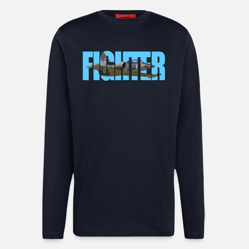 Fighter L-39 Albatros - Longsleeve - made by SPREAD  - DARK NAVY
