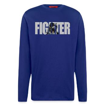 Combattant - Manches longues bio décontracté fabriqué en UE - DARK NAVY - Devant
