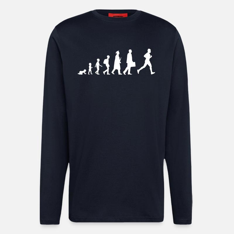 From child to runner - Longsleeve - made by SPREAD  - DARK NAVY