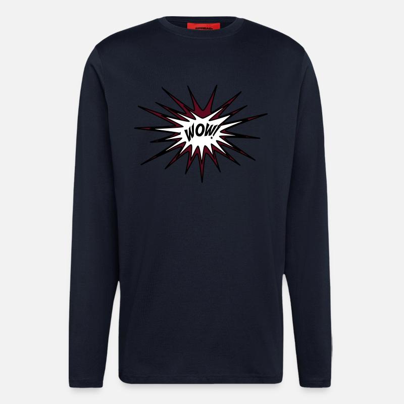 WOW! - Langarmshirt - made by SPREAD  - DARK NAVY