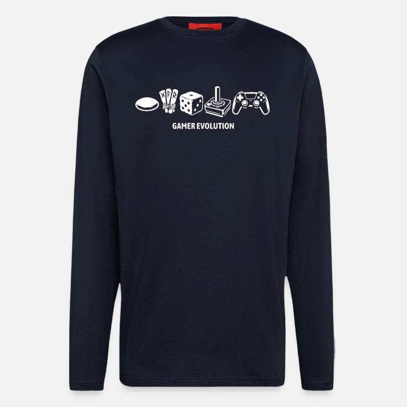 Controller Evolution | Gamers - Longsleeve - made by SPREAD  - DARK NAVY