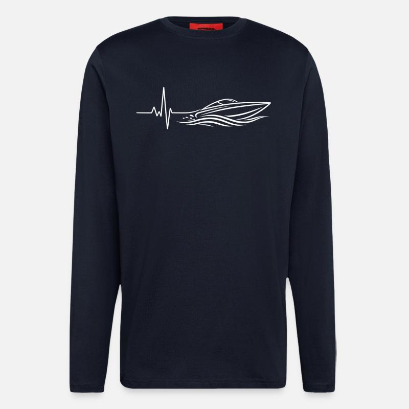 Boot EKG - Langarmshirt - made by SPREAD  - DARK NAVY
