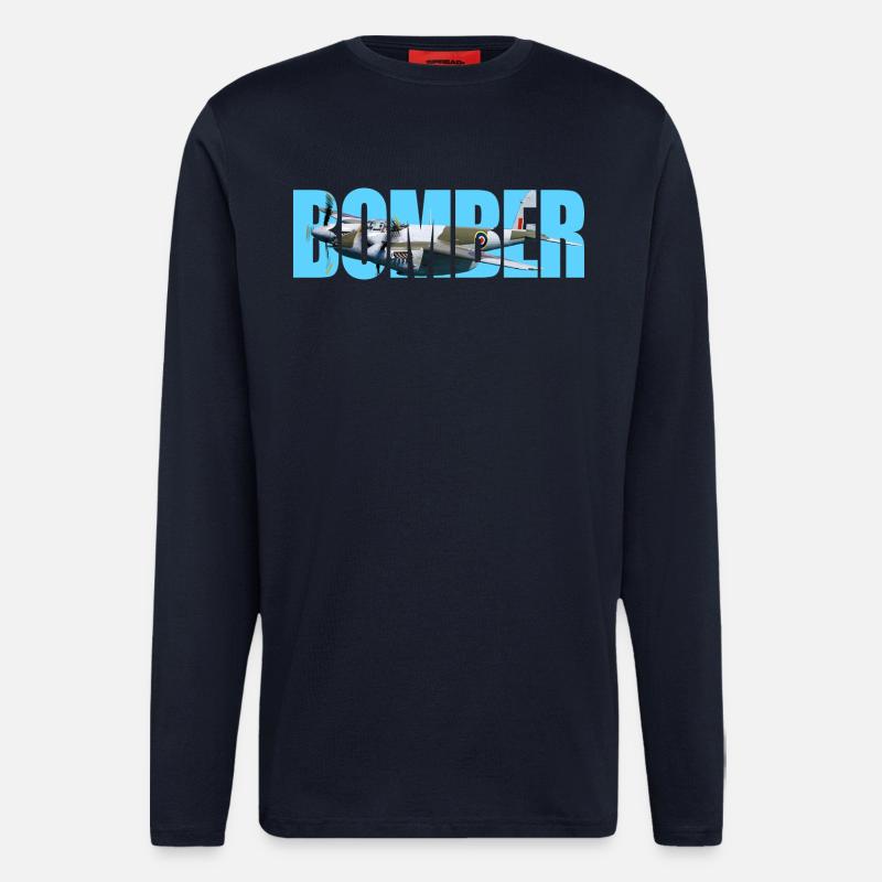 Bomber DH.98 Mosquito - Langarmshirt - made by SPREAD  - DARK NAVY