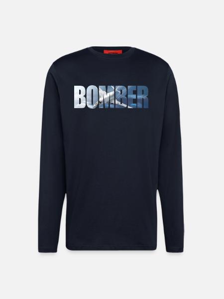 Bomber Tu-160 - Longsleeve - made by SPREAD  - DARK NAVY