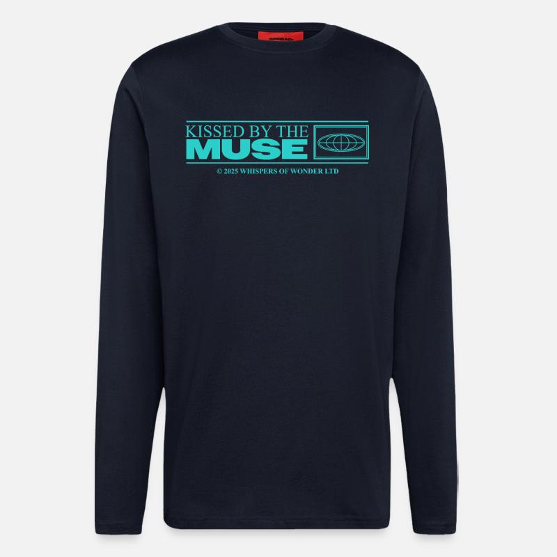 Inspiriert & Kreativ – Ästhetisches Statement - Langarmshirt - made by SPREAD  - DARK NAVY