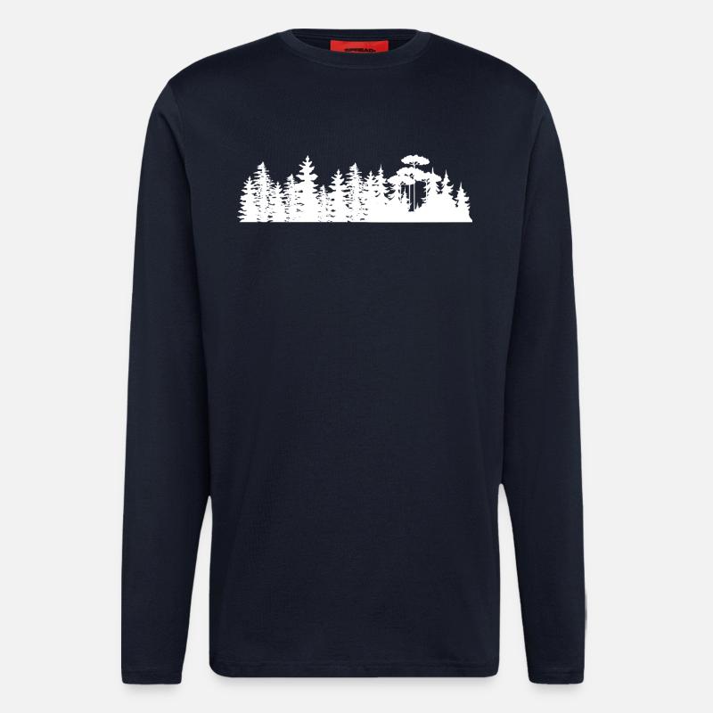 Forest Landscape Silhouettes Design - Longsleeve - made by SPREAD - DARK NAVY