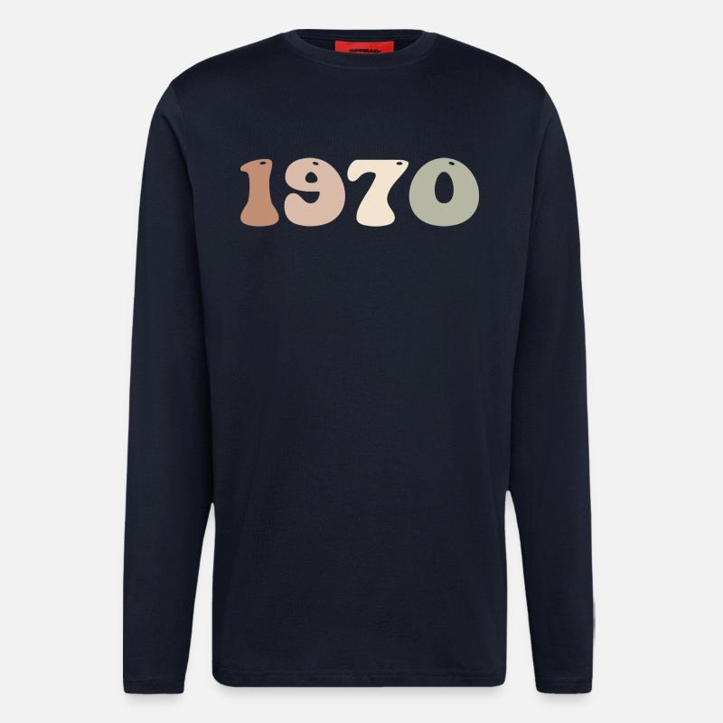 1970 - Langarmshirt - made by SPREAD  - DARK NAVY