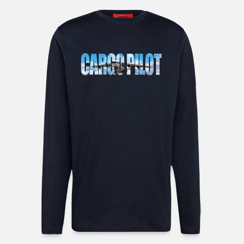 Cargo pilot An-124 - Longsleeve - made by SPREAD  - DARK NAVY