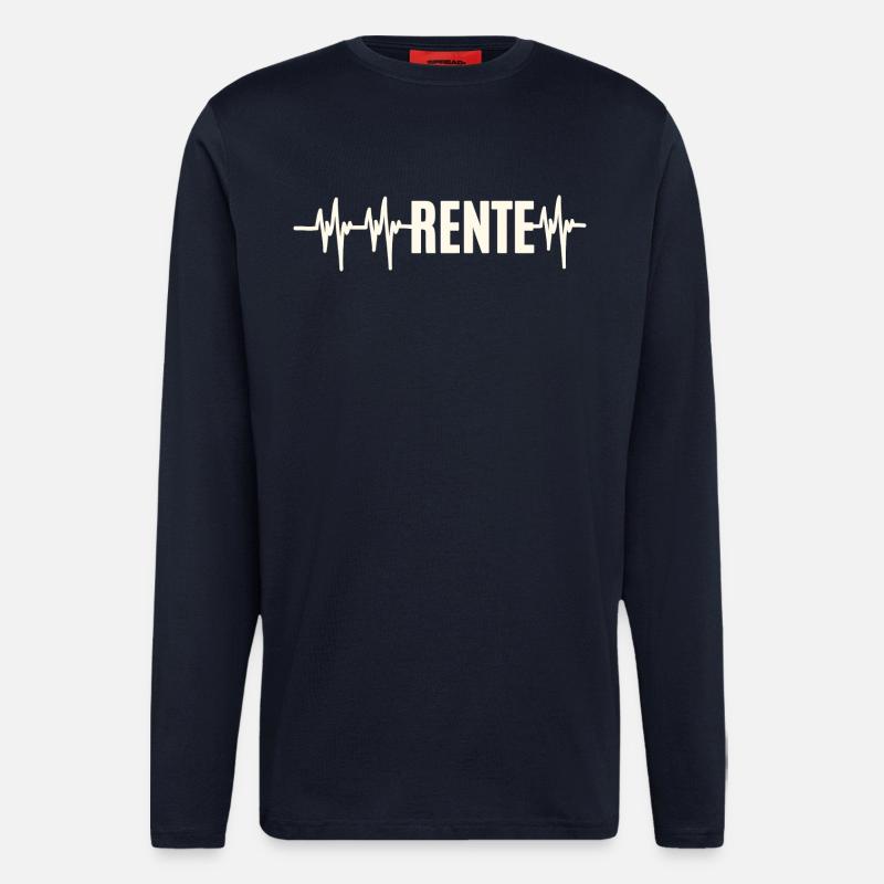 Heartbeat Rente - Langarmshirt - made by SPREAD - DARK NAVY