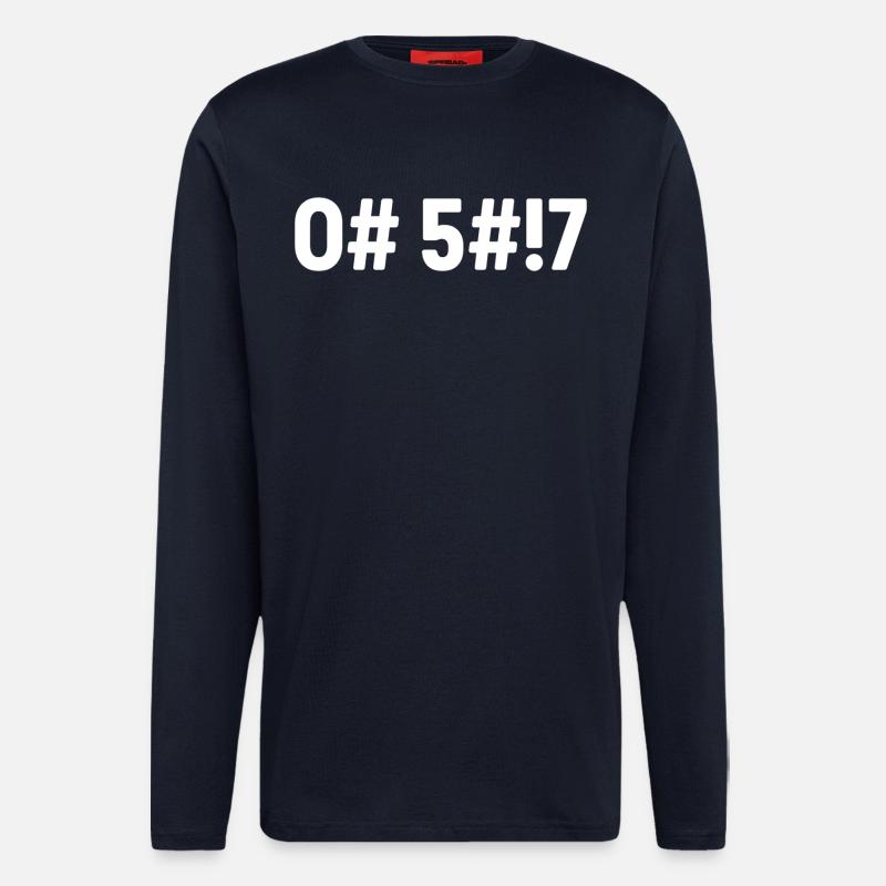 Oh Shit Coded - Longsleeve - made by SPREAD  - DARK NAVY