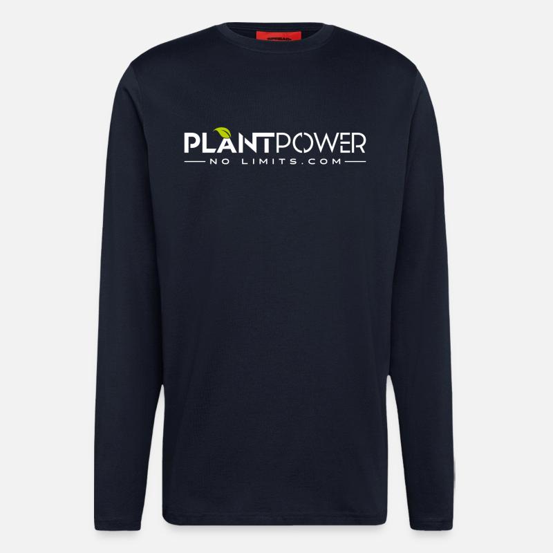 Plant Power - No Limits - Langarmshirt - made by SPREAD  - DARK NAVY