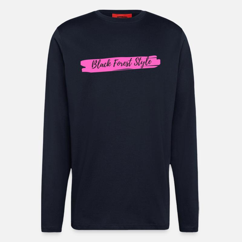 Black Forest Style Pink - Langarmshirt - made by SPREAD  - DARK NAVY