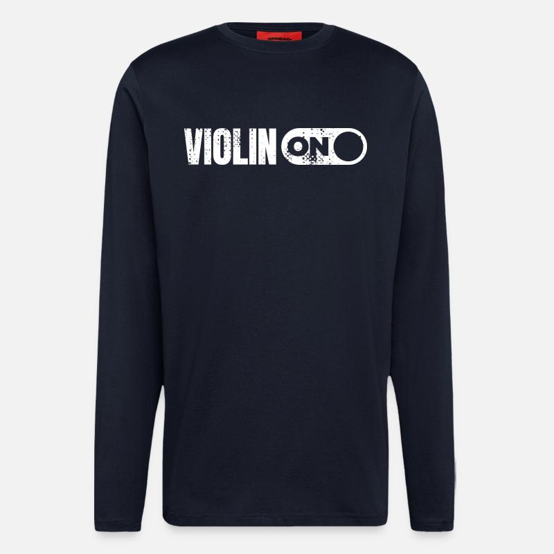 Lustige Violine - Langarmshirt - made by SPREAD  - DARK NAVY