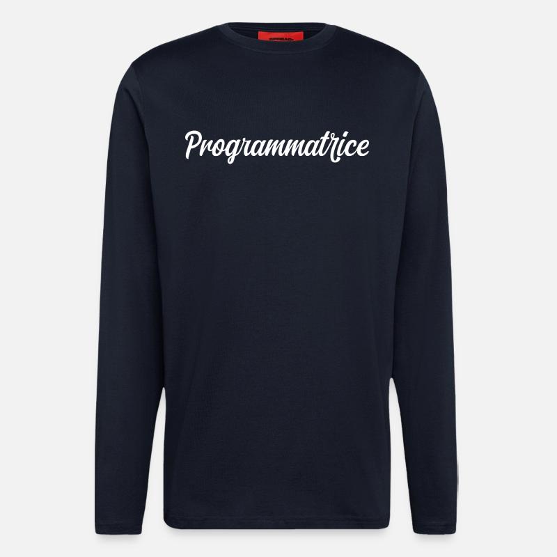 Programmatrice - Manches longues bio décontracté fabriqué en UE - DARK NAVY