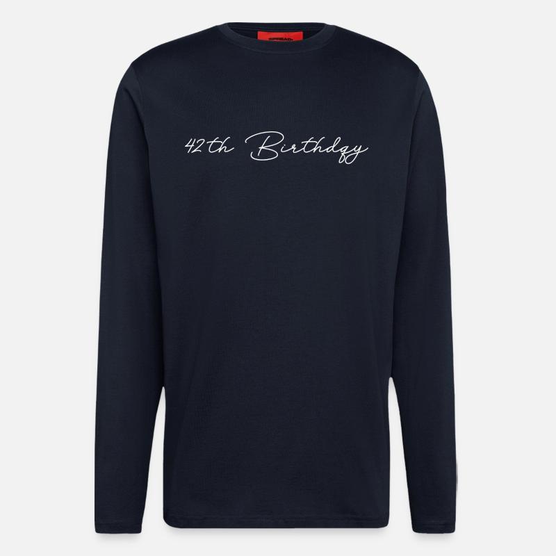42th Birthday - Langarmshirt - made by SPREAD  - DARK NAVY