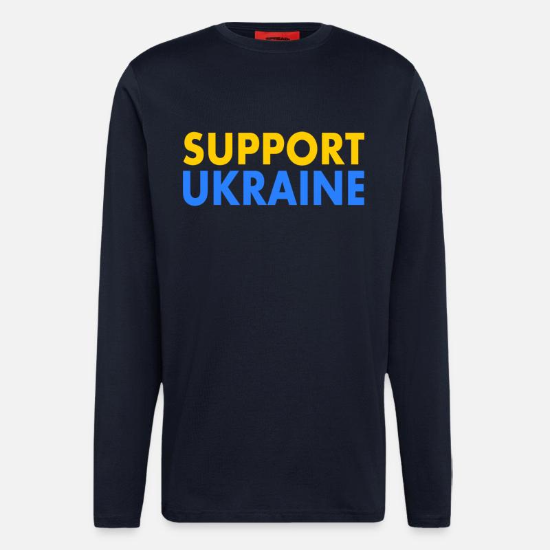 Support ukraine - Langarmshirt - made by SPREAD  - DARK NAVY
