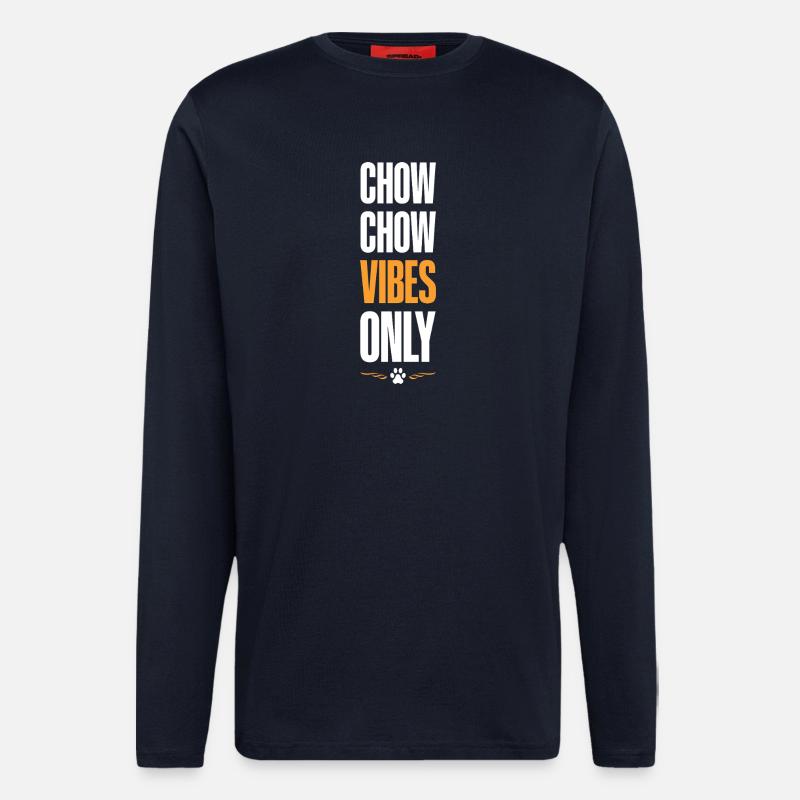 Chow Chow Vibes Only - Langarmshirt - made by SPREAD - DARK NAVY