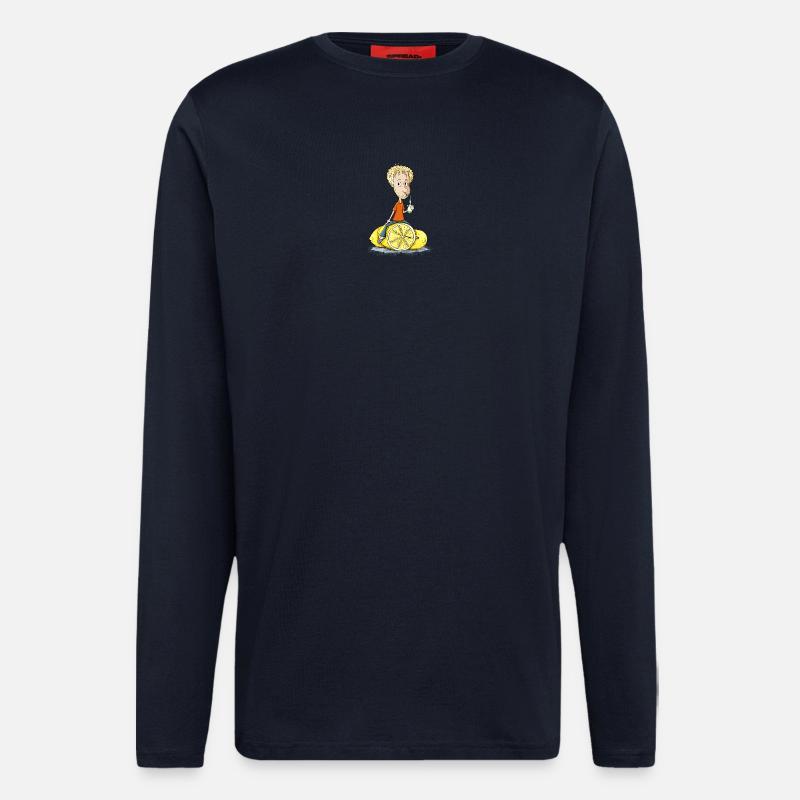 Gibt Dir das Leben Zitronen... - Langarmshirt - made by SPREAD  - DARK NAVY