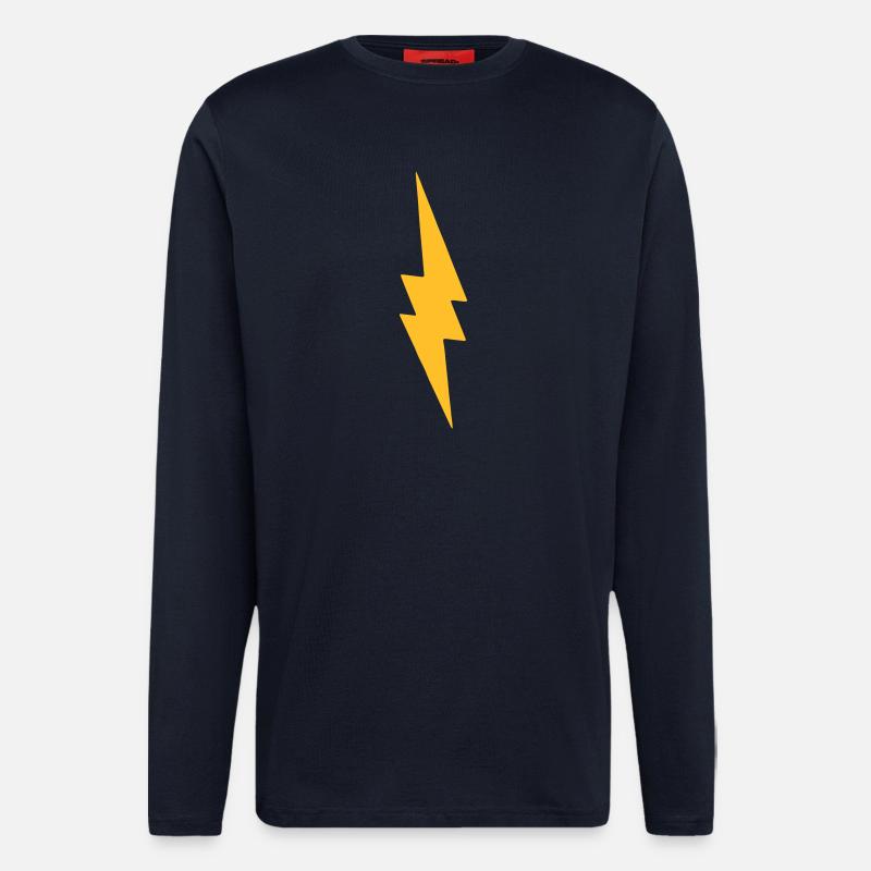 thunderbolt-logo - Langarmshirt - made by SPREAD  - DARK NAVY