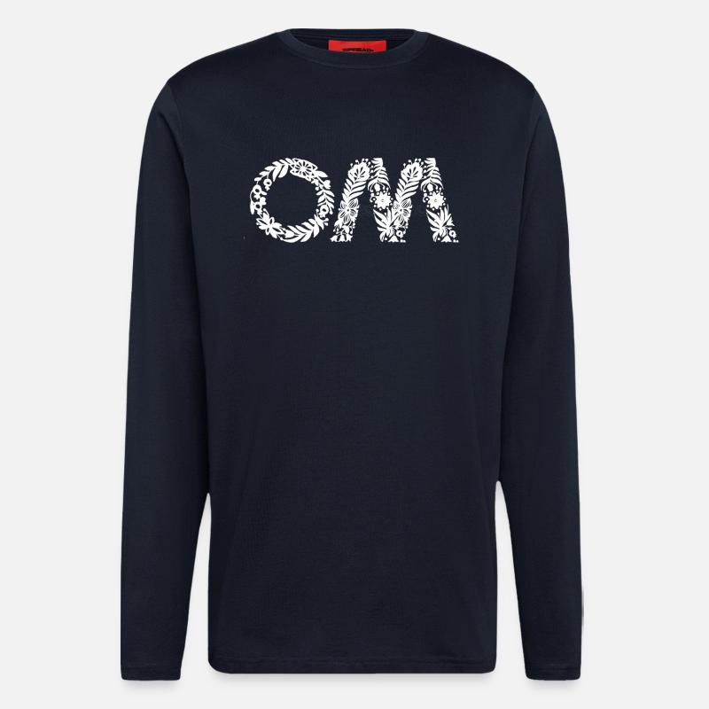 Om - Langarmshirt - made by SPREAD  - DARK NAVY