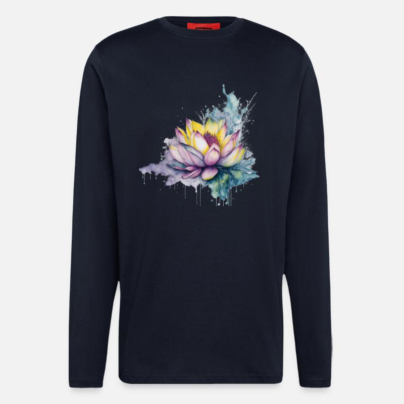 Lotus - Langarmshirt - made by SPREAD  - DARK NAVY