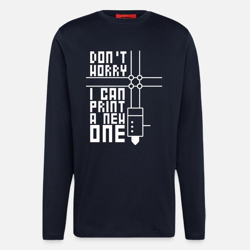 3D-Drucken 3D-Filament-3D-Drucker - Langarmshirt - made by SPREAD - DARK NAVY