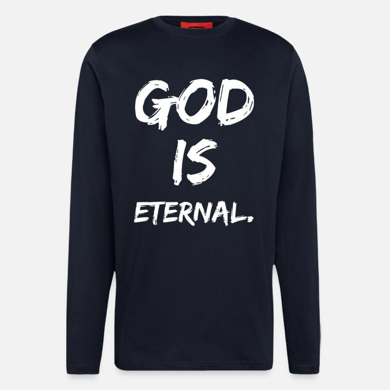 god is eternal - Longsleeve - made by SPREAD - DARK NAVY