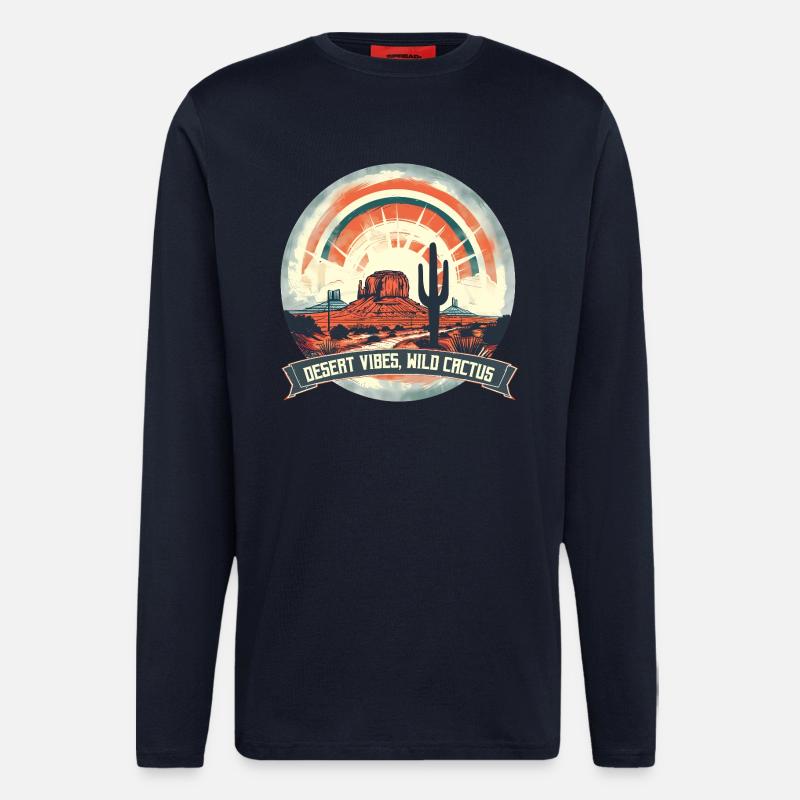 Wüsten Vibes - Langarmshirt - made by SPREAD  - DARK NAVY