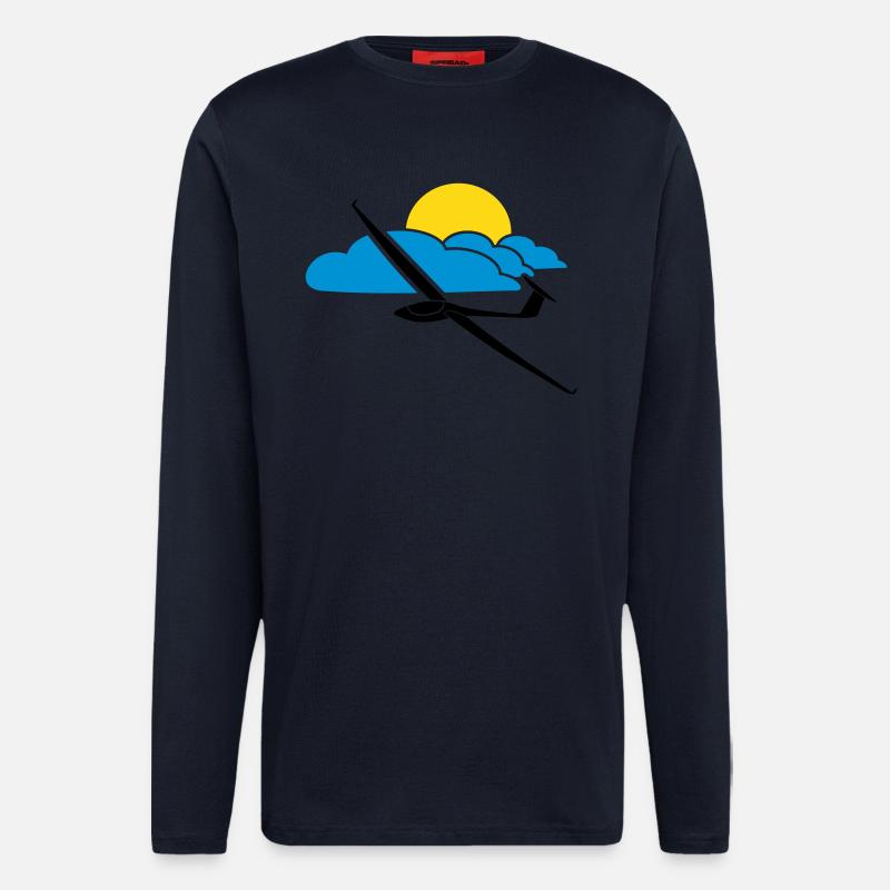 gliding tshirt - Longsleeve - made by SPREAD  - DARK NAVY