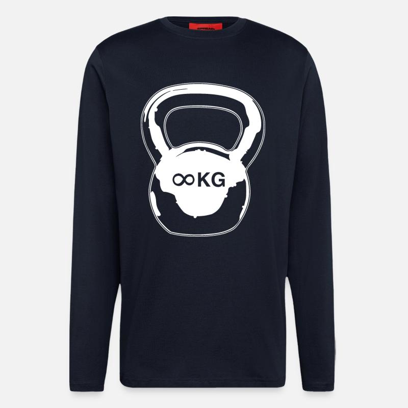 Kettlebell - Langarmshirt - made by SPREAD  - DARK NAVY