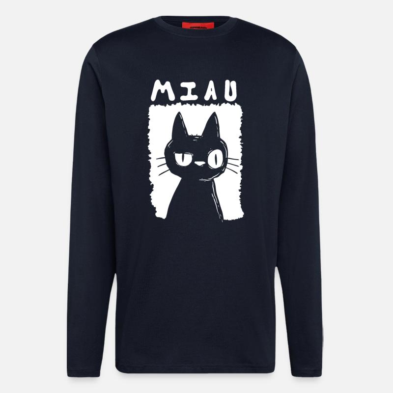 Miau - Langarmshirt - made by SPREAD  - DARK NAVY