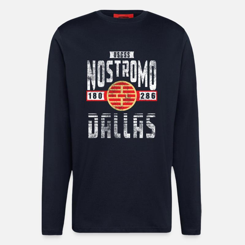 Alien Nostromo Crew-Rang Dallas - Langarmshirt - made by SPREAD  - DARK NAVY