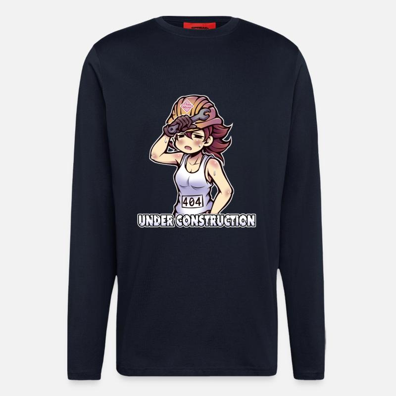 Under Construction - 404 - Longsleeve - made by SPREAD  - DARK NAVY