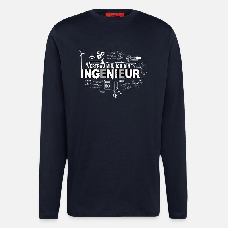 TRUST ME - I'M AN ENGINEER - Longsleeve - made by SPREAD - DARK NAVY