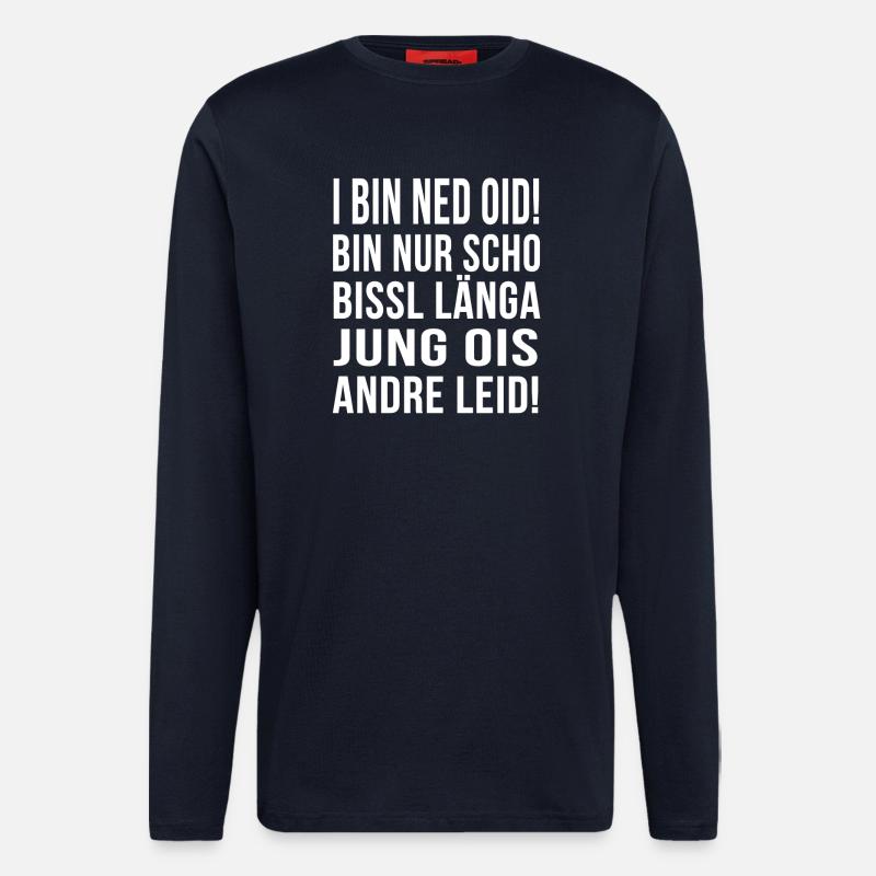 I BIN NED OID! - Langarmshirt - made by SPREAD - DARK NAVY