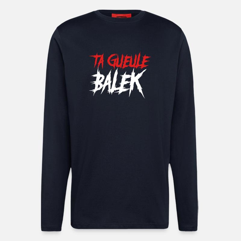 TGB - Manches longues bio décontracté fabriqué en UE - DARK NAVY