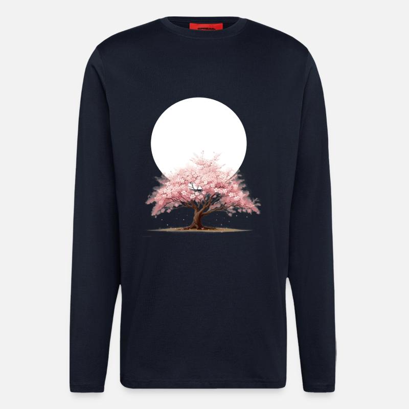 Cherry Tree - Langarmshirt - made by SPREAD  - DARK NAVY